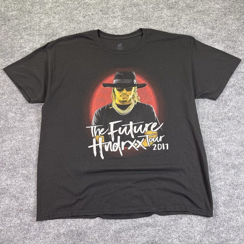 The Future Hendrxx Tour 2017 T-Shirt Mens XL Rap Tee Hip Hop Post Malone Hanes‎
